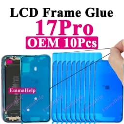 10pcs Waterproof Seal Sticker Back Cover Side For iPhone 16 Plus 15 Pro Max 14 17E Front LCD Display Adhesive Glue