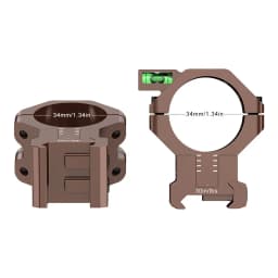 WestHunter Optics MOA And Height Adjustable Picatinny Mounts 1‘’ 30MM Or 34MM Tube Adjust Elevation Hunting Scope Rings