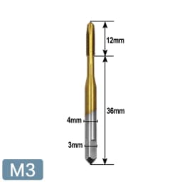 1/5/7pcs HSS Tap Set Hand Thread Screw Taps M3 M4 M5 M6 M8 High Hardness Titanium Coated Threading Tools for Metalworking