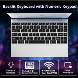 2026 LENO New Intel Core I7-8650U 14.1" Laptop 5000mAh Windows 11 Pro 3-Year Warranty Portable Laptop 1920*1080 HD Office Notebook