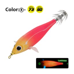 LETOYO 73/90mm floating squid lures luminous squid jig Artificial bait for cuttlefish webfoot octopus sea fishing lures