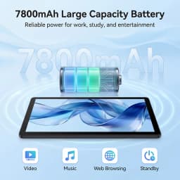K6L 11 Inch Android 16 GO Tablet PC 5‑Core Processor 30(3+27)GB RAM 128GB ROM 7800mAh Widevine L1 Complete Keyboard Mouse Stylus Bundle US Warehouse