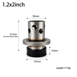 Mini Perforated Stainless Steel Casting Flask with Rubber Base for Jewelry Vacuum Lost Wax Casting Mold Tool