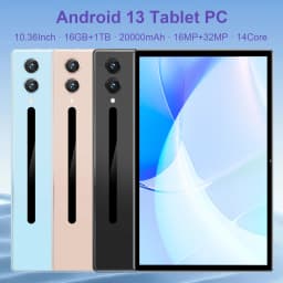 16MP 32MP Dual Camera 2025 5G Tablet 10.36 Inch Android13.0 16GB 1TB 20000mAh WiFi Bluetooth Dual SIM GPS With Keyboard