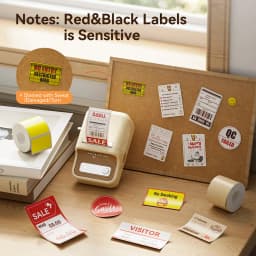 Niimbot Red & Black Dual Color Thermal Label Paper for B21 Pro Printer 300dpi Photo Paper With Adhesive Backing Card Stickers
