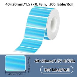 40x20MM Compatible Phomemo M110 M220 M200 Self-Adhesive Color Laser Thermal Paper, E210 P50 Detong P1 HPRT T20 MAKER