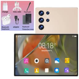 10.36 Inch HD 5G Tablet 2025 Android 13 16GB RAM 1TB ROM 12000mAh 10 Core Dual SIM WiFi GPS WPS Dual Camera With Keyboard