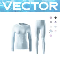 VECTOR Men Women Ski Thermal Underwear Sets Quick Dry Functional Compression Tracksuit Tight Snowboarding Tops and Pants Adult