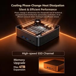 2026 Intel CORE I9-10980HK Mini PC Computer 16GB 32GB RAM 256GB 1/2TB SSD Portable Gaming Mini PC Windows 11 Pro Wifi 6 BT5.0 Office Study Desktop PC 4K