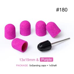 2 Size Sanding Bands Block Cap Professional Pedicure Foot Care Tool Grit Nail Sanding Caps Electric Nail Drill Cutters With Gift