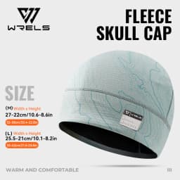 WRELS Fleece Watch Cap Beanie Hat Winter Skull Cap Warm Beanie Thick Windproof Lightweight for Running Skiing Cycling Sports