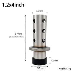 Mini Perforated Stainless Steel Casting Flask with Rubber Base for Jewelry Vacuum Lost Wax Casting Mold Tool
