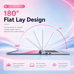 Ultra Slim Brand New PC 14.1'' Laptop Computer N3710 Quad Core 12GB RAM 256GB SSD Windows 10 Pro Notebook PC FHD 1080P Display Ultra Thin Portable Laptop WiFi Bluetooth 5.2 Webcam Computer for Student Business Office Home Use Lightweight Laptop PC