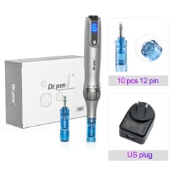 Dr. Pen M8S Microneedling Pen with 12 Replacement Cartridges Wireless Derma Microneedle Pen Kit ≤0.25mm Needle Skin Care Tool
