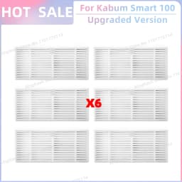 Fit For ( Kabum Smart 100 KBSF007, Nedis WIFIVCR001CBK, Nedis WIFIVCB01 ) Vacuum Parts Side Brush FIlter Mop Cloth Rubber Strip
