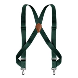 Trucker Suspenders for Men Work Heavy Duty 3.5cm Wide X-Back with 2 Side Hooks Clips Adjustable Elastic Big Tall Trouser Braces
