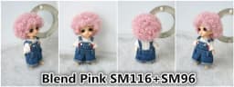 JD713 1/12 Tiny Short Curly Doll Wigs For Size 3-4 Inch 9-10cm Wholesale Afro Tight Lati White BJD Synthetic Mohair Hair