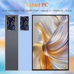 Tablet 1TB ROM 16GB RAM 10 Core Android 13 12000mAh Battery 16MP+32MP Camera 5G WiFi Portable Device Daily Study Video Play Gift