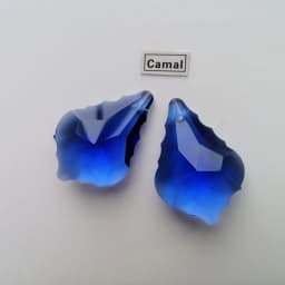 Camal 5PCS 38mm Colorful Maple Leaf K9 Crystal Glass Prisms Pendant SunCatcher Lamp Lighting Chandelier Parts Hanging Home Decor