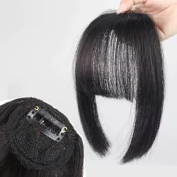 Synthetic Bangs Clip-in Hair Extensions Thick Bangs Hairpieces for Women Daily Heat Resistant Fake Bangs