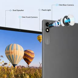 COLORROOM Android 16 Tablet 10.1" IPS, (6GB+20GB) RAM, 128GB ROM, 8MP+5MP Camera, 2.4G/5G WiFi, GMS, Tablet with Case