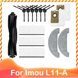 For Imou L11 A L11 Vacuum Cleaner Spare Accessories Main Side Brush Hepa Filter Dust Bag Mop Cloths Rag Replacement Parts