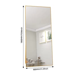Rosahqnda Full Length Mirror 53x162cm Standing Mirror,Wall Mounted, Leanning, Floor Mirror,Full Body as Dressing Vanity Mirror