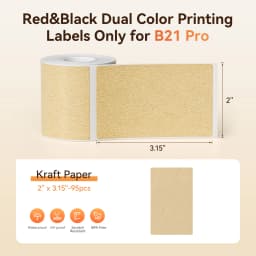 Niimbot Red & Black Dual Color Thermal Label Paper for B21 Pro Printer 300dpi Photo Paper With Adhesive Backing Card Stickers