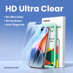 UGREEN 2PCS Screen Protector For iPhone 18 17 16 15 14 13 Pro Max Tempered Glass For iPhone 16 Plus Screen Protectors 15pro Film