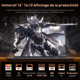 HYPERSTRIX 16" Core I5 Laptop, 16GB RAM, 512GB SSD, MS Office 2024, IPS(1920 * 1200) 16:10 Display, Win 11 Pro Notebook Computer with BT5.0 Wi-Fi, 3*USB A, HDMI, RJ45, Backlit Keyboard, Space Grey