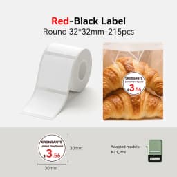 Niimbot Red & Black Dual Color Thermal Label Paper for B21 Pro Printer 300dpi Photo Paper With Adhesive Backing Card Stickers