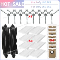Fit For Eufy Clean L50, L50 SES, L60, L60 SES, L60 Hybrid, G50, G50 Hybrid Accessories Parts Roller Side Brush Filter Dust Bag
