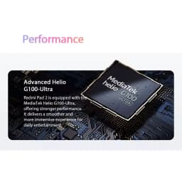 Redmi Pad 2 Tablet Global Version MTK Helio G100-Ultra Octa Core 11'' 2.5K Display 9000mAh Battery