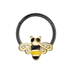 16G Stainless Steel Septum Ring Nose Hoop Ring Bee Bat Septum Piercing Cartilage Hoop Helix Tragus Daith Small Earrings