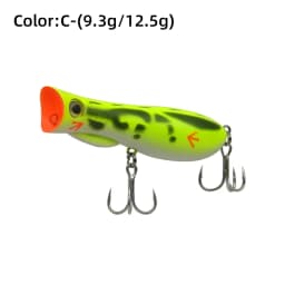 LETOYO 69F 76F Floating Popper Lure With Fins Steel Balls Hard Baits Artificial Baits Bass Lure Perch Bait Pike Fishing Lure