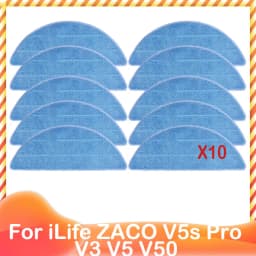 For ILife ZACO V5s Pro V3 V5 V5s V3s V50 X5 Spare Side Brush HEPA Pre Filter Mop Cloth Robot Vacuum Cleaner