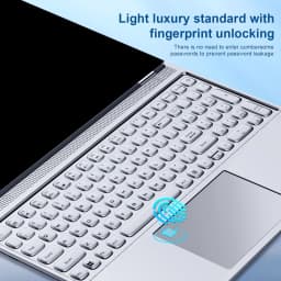 16 Inch 4K Windows 11 Pro Laptop | Intel 12th Gen N95 32GB DDR4 + 2TB M.2 SSD All-Round Notebook Fingerprint Unlock