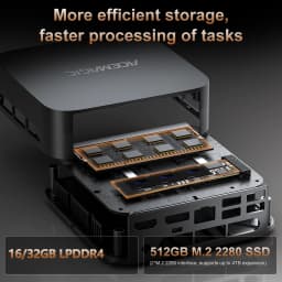 ACEMAGIC K1 Mini Pc AMD Ryzen 5 7430U 16GB LPDDR4X RAM 512GB SSD AMD Radeon™ Graphics Windows 11 Pro up to 4.3 GHz WiFi 6 HDMI 2.5G Gigabit Ethernet MINI Computer