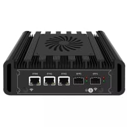 Solid Firewall PC Mini PC 2x10G SFP+ 3x2.5G LANs Intel i3 N305 N300 N150 Mini Computer DDR5 NVMe Proxmox pfSense OPNsense Server