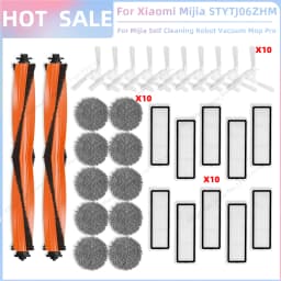 Fit For Xiaomi Mijia Mi Self-Cleaning Robot Vacuum Mop Pro STYTJ06ZHM Replacement Parts Main Side Brush Hepa Filter Mop Cloth