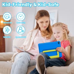 Kids Tablet 10.1 Inch Android 15 Tablet PC 20GB(3+17G) RAM 64GB ROM A333 Five‑Core HD LCD 5000mAh Parental Control Children Learning Tablet Only Tablet