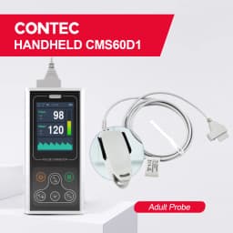CONTEC Handheld Fingertip Pulse Oximeter Sleep Heart Rate Monitor Adult Neonatal Pediatric Vet Veterinary SPO2 PR PI(Option)