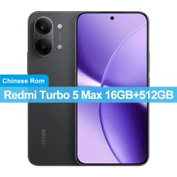 China Version Redmi Turbo 5 Max 512GB/256GB 50MP+20MP Camera 6.83 inch AMOLED Screen Dimensity 9500s 9000mAh Battery 100W