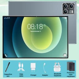 2026 Light Tablet 10.36 Inch 4K Hd Ips 14 Core Snapdragon 8 Gen2 Pure Android 13 Global Version 12Gb+512Gb 20000Mah Battery 5g Wifi Bluetooth Wps Gps 16Mp+32Mp Cameras