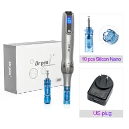 Dr. Pen M8S Microneedling Pen with 12 Replacement Cartridges Wireless Derma Microneedle Pen Kit ≤0.25mm Needle Skin Care Tool