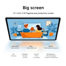 Original Lenovo Xiaoxin Pad 12.1'' 2.5K 90Hz Display MediaTek Dimensity 6400 10200mAh 45W Charging Eye Protection Screen