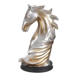 Freestanding Wine Rack Horse Head Wine Bottle Holder, Resin Tabletop Decorative Display Stand for Bar Home Single Bottle Storage