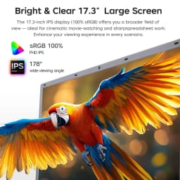 Xiaman 2026 NEW Intel 17.3" Laptop Computer intel Pentium 6500Y Notebook Computer 16GB RAM 1TB 2TB SSD 1920*1080P Windows 11 Fingerprint Office Laptops Notebook Computer PC