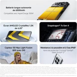 Poco M8 Pro 5g Smartphone Snapdragon 7S Gen4 Processor, 6.83" 120Hz Amoled Crystalres Display, 6500 Mah Battery, Ip66/Ip68, 50Mp Ultra-Wide Camera 8Mp, 32Mp Front Camera