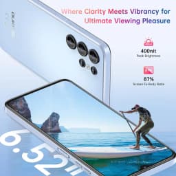 OUKITEL C1 Android 15 Cell Phone Unlocked 2025-16GB+128GB(TF 1TB), 6.52'' Waterdrop Screen, 5150mAh Battery Smartphone, 13MP Camera